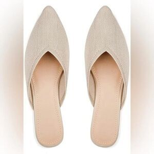 NWT Flat Mules for Women, Closed Pointed Toe Flat Loafers